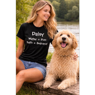 T-shirt Amateur de chien personnalisé   Trahison de bain a