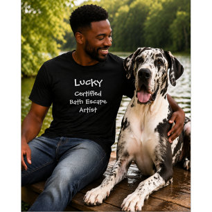 T-shirt Amateur de chien sur mesure   Artiste certifié de 