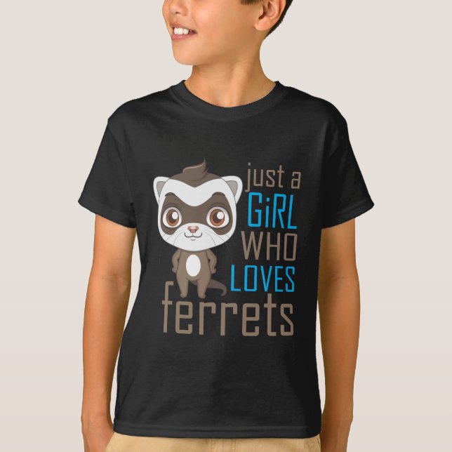 T-shirt Amateur de furet Girl African Cube Animal amoureux (Devant)
