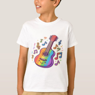 T-shirt Amateur de guitare – Conception d'illustration mus