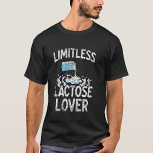 T-shirt Amateur de lactose sans limite Humour Vache Lait L