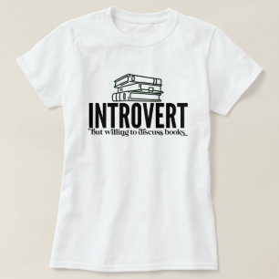 T-shirt Amateur de livres introverti