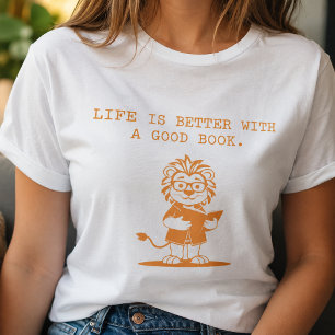 T-shirt Amateur de livres La vie est plus belle pour un pa