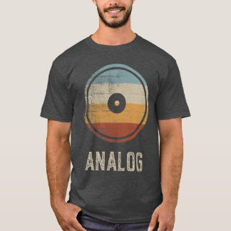 T-shirt Amateur de musique rétro vinyle analogique Audi di