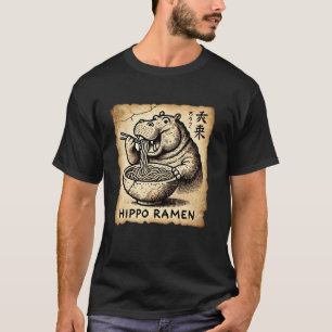 T-shirt Amateur de nouilles d'art rupestre japonais Hippop