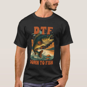 T-shirt Amateur de pêche Je préférerais être en train de p