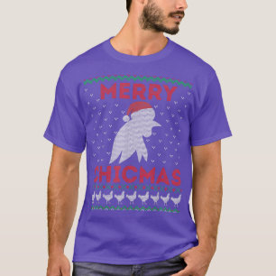 T-shirt Amateur de poulet Laid Noël laid Joyeux Chicmas Jo
