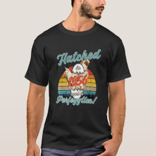 T-shirt Amateur de poulet Vintage Retro Éclos en 1956 Nais