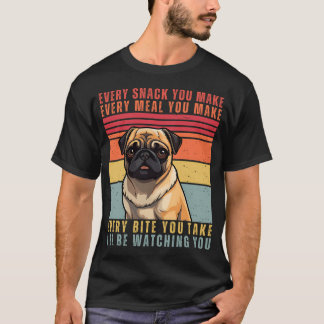 T-shirt Amateur de Pug Drôle - Chaque Collation Que Vous F