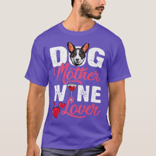 T-shirt Amateur de vin Mère Chien de Corgi