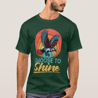 T-shirt Amateur d'oiseaux Chooseo Shine Ornithologue vinta