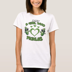T-shirt Amateur mignon de pickle fille