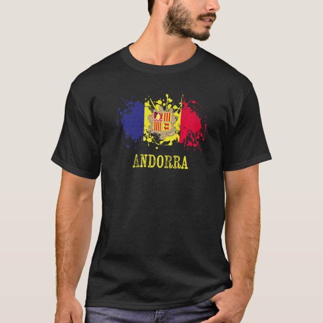 T-shirt Amateurs andorriens pour Andorre et Andorre (Devant)