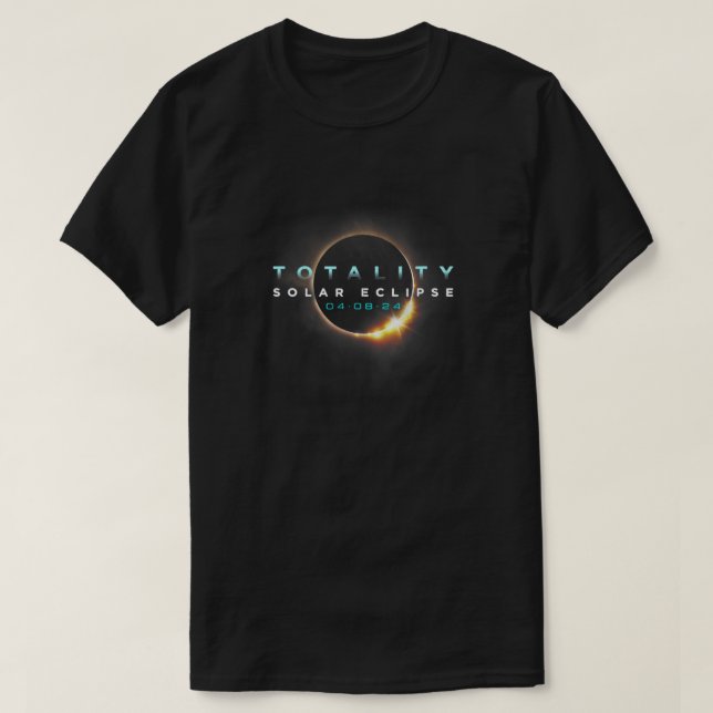 T-shirt Amateurs d'astronomie Total Solaire Eclipse 2024 T (Design devant)