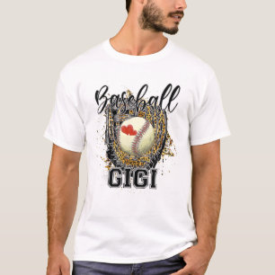 T-shirt Amateurs de baseball Gigi Leopard Baseball Famille