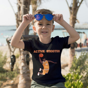 T-shirt Amateurs de basketball de tir actif enfants