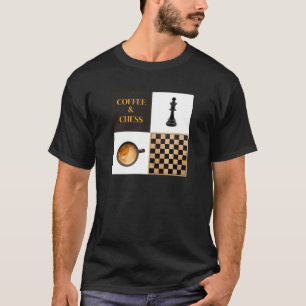 T-shirt Amateurs de café et d'échecs et joueurs d'échecs