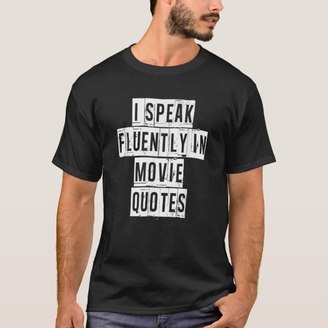 T-shirt Amateurs de films Je parle couramment dans les cit (Devant)