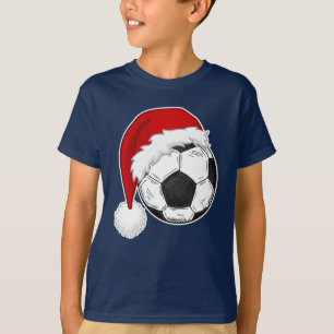 T-shirt Amateurs de football design chemise de Noël Joueu