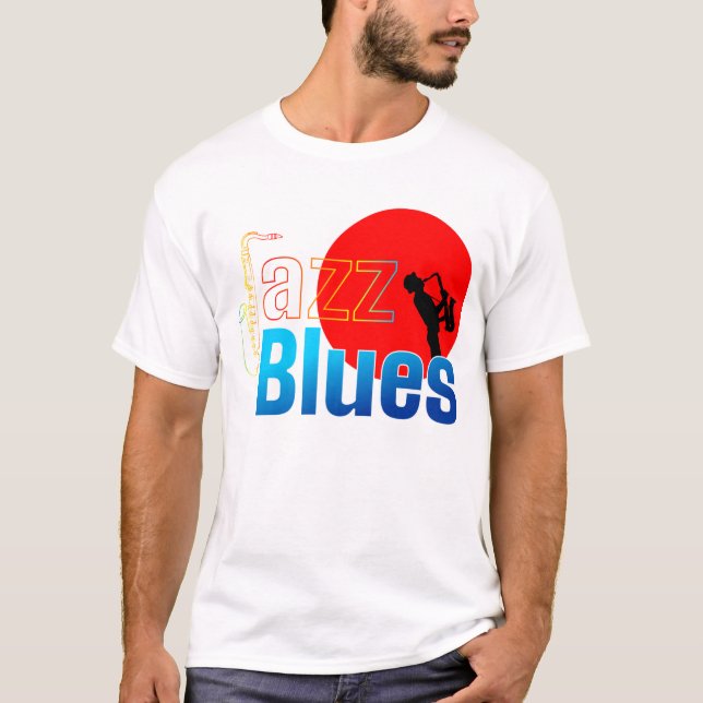 T-shirt Amateurs de musique jazz et blues (Devant)