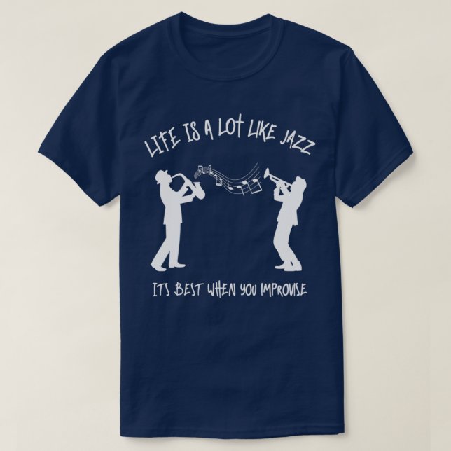 T-shirt Amateurs de musique jazz musiciens jazz musique ci (Design devant)