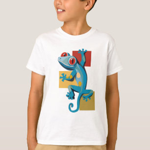 T-shirt Amateurs de reptiles Gecko Bleu