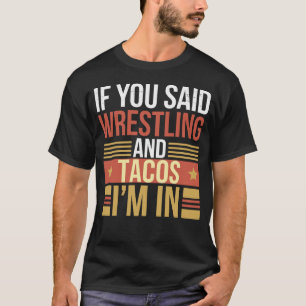 T-shirt Amateurs de Taco et de lutte Mème pour les lutteur