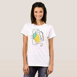 T-shirt Amateurs de thé au citron jaune