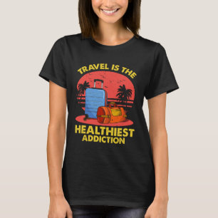T-shirt Amateurs de voyage aime voyager et voler le World