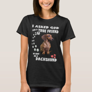 T-shirt Amateurs De Wiener Et De Doxie Je Demande À Dieu P