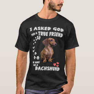 T-shirt Amateurs De Wiener Et De Doxie Je Demande À Dieu P