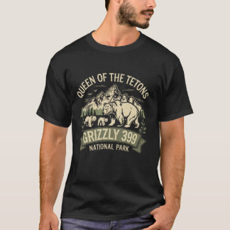 T-shirt Amateurs D'Ours Reine Des Tétons Grizzly 399 Natio
