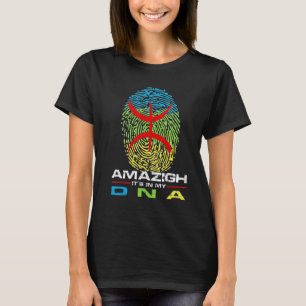 T-shirt Amazigh Drapeau C'est dans mon Adn