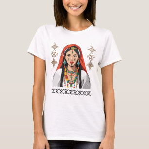 T-shirt Amazigh Kabyle Berber Tattoo symboles tifinagh art