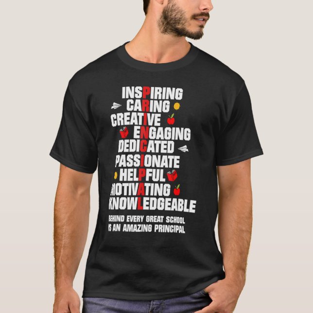 T-shirt Amazing Principal Inspirational Appreciation (Devant)