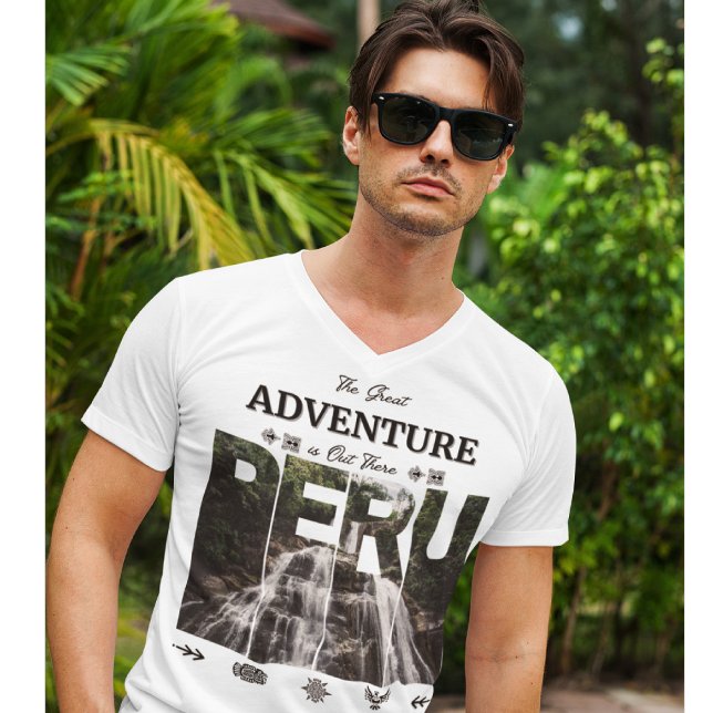 T-shirt Amazonas Pérou | Rainforest, Cascade, Bayoz, Inca (Créateur téléchargé)