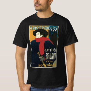 T-shirt Ambassadeurs, Aristide Bruant par Toulouse Lautrec