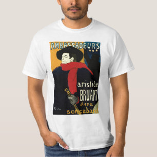 T-shirt Ambassadeurs Art Nouveau vintage, Toulouse Lautrec