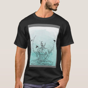 T-shirt Ambiance classique Lotus Fleur Mandala Yoga Médita