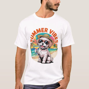 T-shirt Ambiance estivale Maltipoo