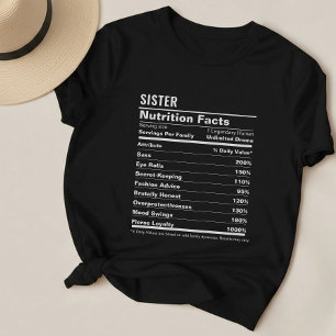 T-shirt Ambiance Soeur Ambiance Minimaliste Noir & Blanc