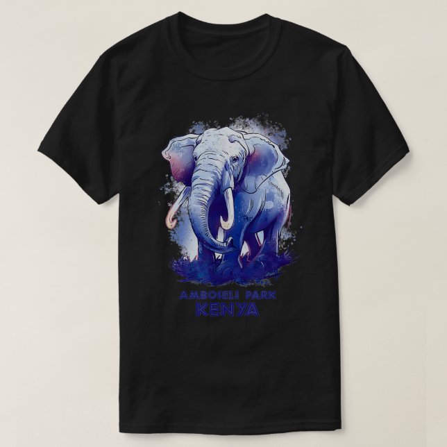 T-shirt Amboseli Park Kenya Safari National Park Game Rese (Design devant)