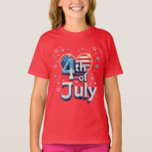 T-shirt Âme américaine : Vibes classiques du 4 juillet