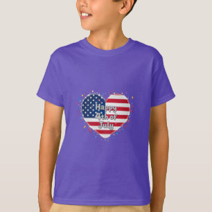 T-shirt Âme américaine : Vibes classiques du 4 juillet