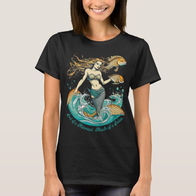 T-shirt Âme d'une sirène (Devant)