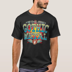 T-shirt âme en métal gothique