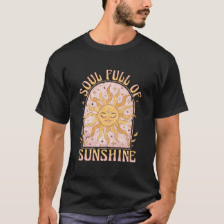 T-shirt Âme pleine de soleil Soleil et Lune Mystique céles