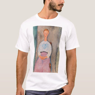 T-shirt Amedeo Modigliani - Une fille avec une blouse Polk