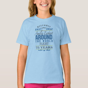 T-shirt Amelia Earhart anniversaire de 75 ans