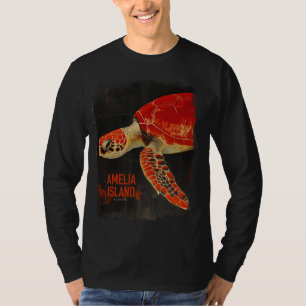 T-shirt Amelia Island Florida Plage de la tortue de mer Vi
